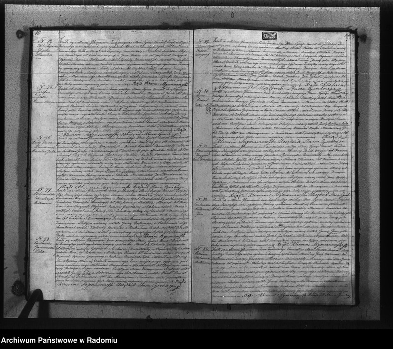 image.from.unit.number "Akta urodzonych, małzeństwa i zeyścia gminy i parafii Głowaczewskiwy w roku 1839"