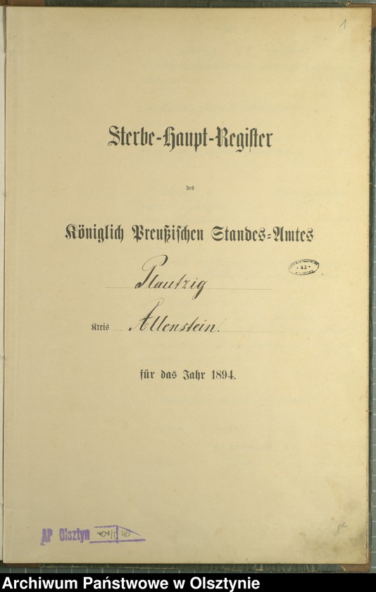 image.from.unit.number "Sterbe-Haupt-Register Nr 1 - 22"