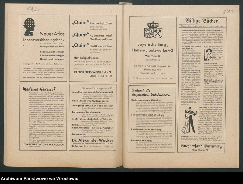 Obraz 14 z kolekcji "Reklamy znanych marek w roczniku „Unsere Saar” z 1935 roku111"