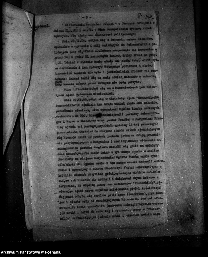 Obraz 13 z jednostki "Meldunek sytuacyjny nr 54 z dnia 1 lipca 1924 r. dotyczące ruchu zawodowego w województwie poznańskim"