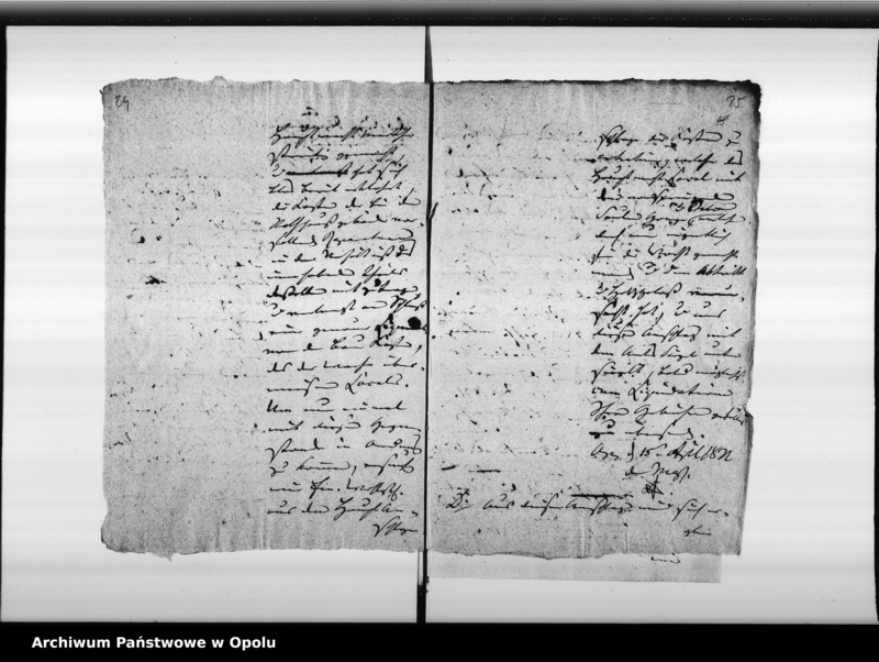 Obraz 18 z jednostki "Acta die bei der Stadt Oppeln dem Staate gehörenden [Garnisongebäude] so wie die Verwei[...] und die Miethe für die Hauptwacht Vol. I de anno 1821"