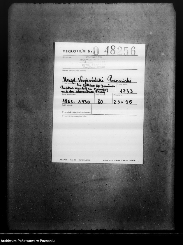 Obraz 2 z jednostki "Die Caution der Domänen-Pachters Wandelf zu Kaiserhof und des Oberamten Thunig deselbest /kaucje domeny Duszniki/"