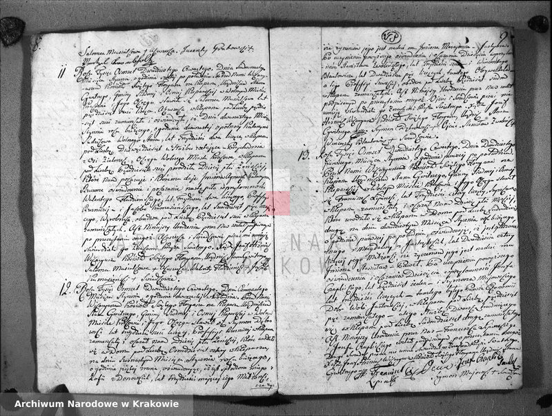 Obraz 7 z jednostki "Księga Aktów Urodzenia i Uznania dla Parafii Sgo Floryana przy Krakowie na Rok 1824"