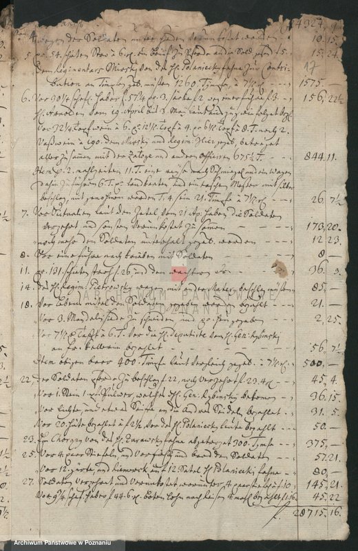 Obraz 19 z jednostki "Extract aus den Stadttrechnungen von extraordinären Expensen; język niemiecki"