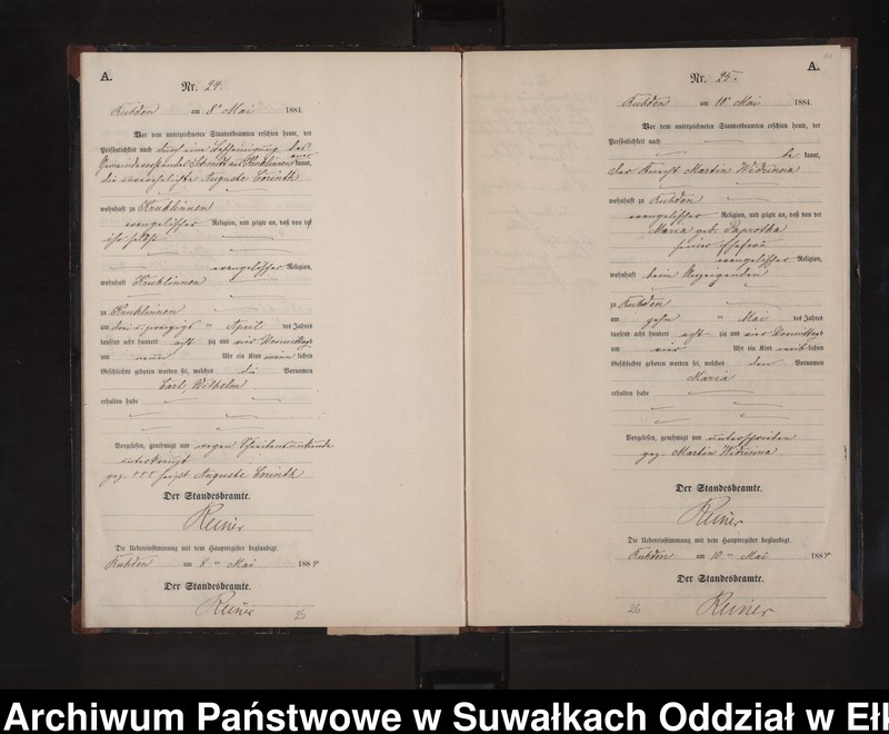 image.from.unit.number "Geburts-Neben-Register des Preussischen Standes-Amtes Stasswinnen Kreis Loetzen"