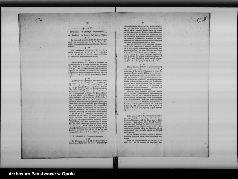 Obraz 11 z jednostki "Acta des Magistrats zu Oppeln betreffend die Revision der Statuten der schon bestehenden ältern Innungen de anno 1848"