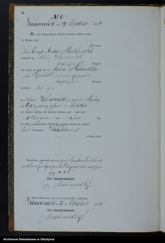image.from.team "Urząd Stanu Cywilnego w Kurzętniku pow. nowomiejski"