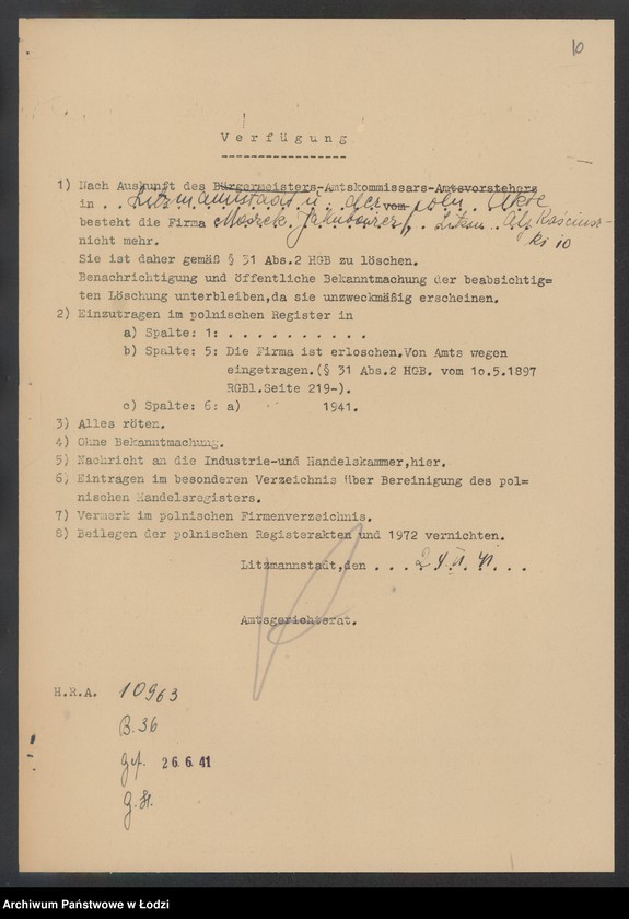 Obraz 12 z jednostki "Moszek Jakubowicz – tkalnia mechaniczna"