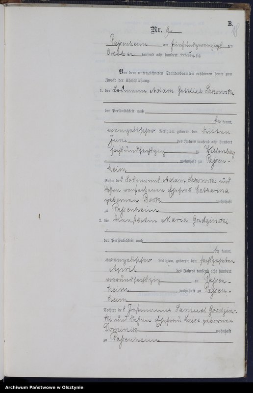 image.from.unit.number "Heiraths-Haupt-Register Nr 1 - 11"