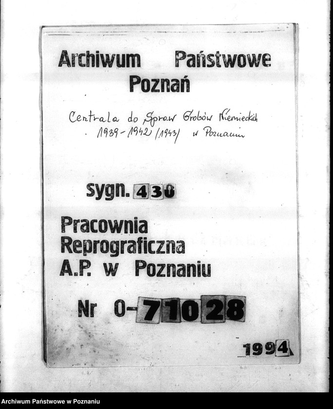 Obraz 1 z jednostki "Thorner Liste der Ermordeten und Vermissten (Toruń)"