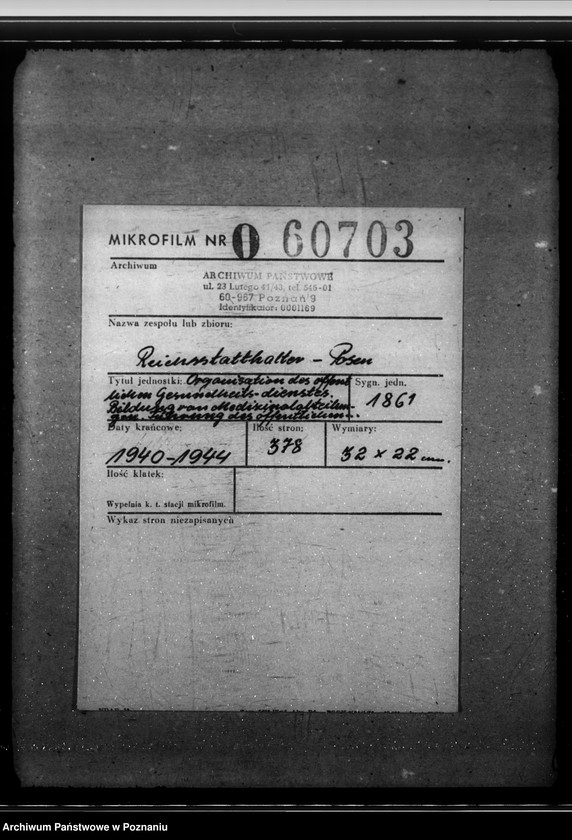 Obraz 2 z jednostki "Organisation des öffentlichen Gesundheitsdienstes. Bildung von Medizinalabteilungen. Führung des öffentlichen Gesundheitsdienstes. Robert - Koch - Ehrung"