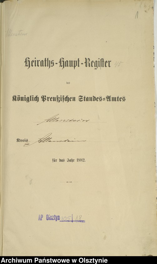 image.from.unit.number "Heiraths-Haupt-Register Nr 1 - 78"