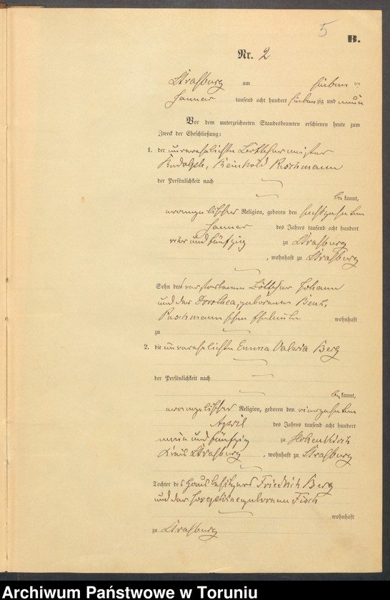 image.from.unit.number "Heiraths-Neben-Register Stadt Strasburg [ Brodnica- Miasto]für das Jahr 1879"