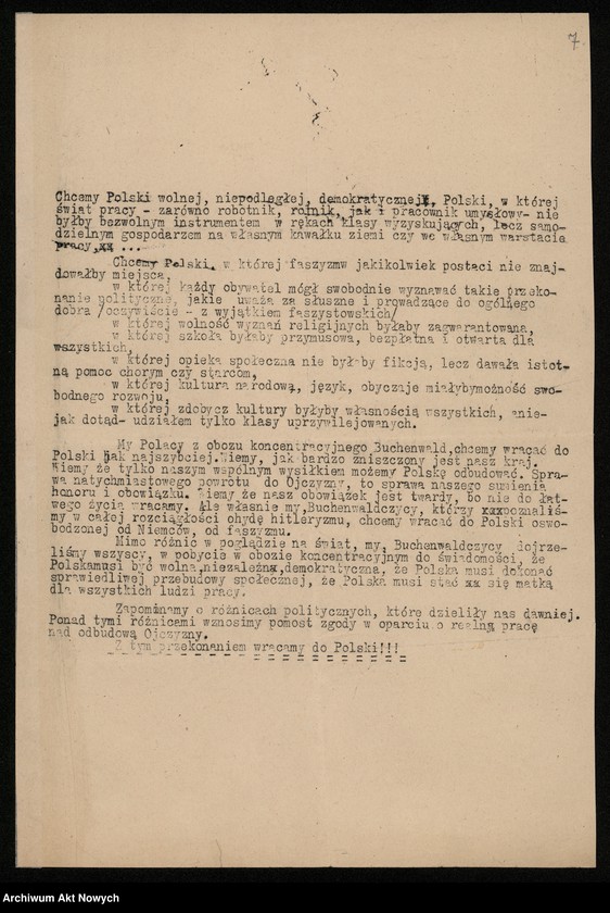 image.from.unit.number "Obóz koncentracyjny w Buchenwaldzie. Zaświadczenia, rezolucje, odezwy, ulotki, gazetki informacyjne."