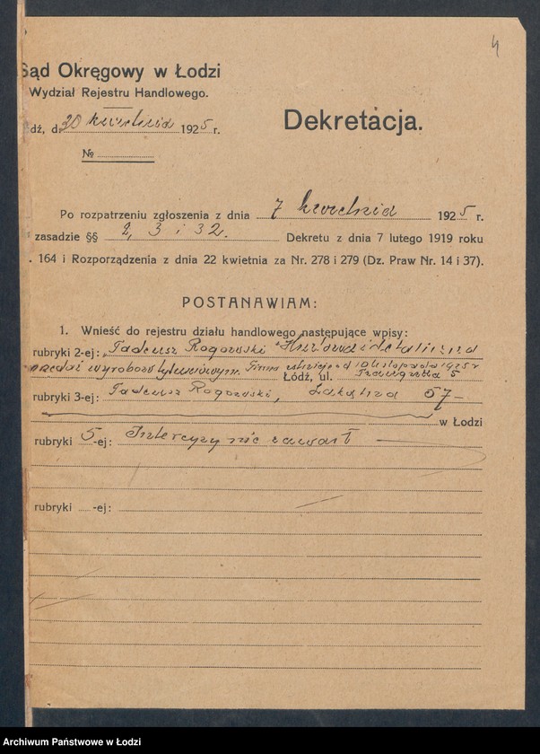 Obraz 6 z jednostki "Jan Rogowski- hurtownia i detaliczna sprzedaż wyrobów tytoniowych"