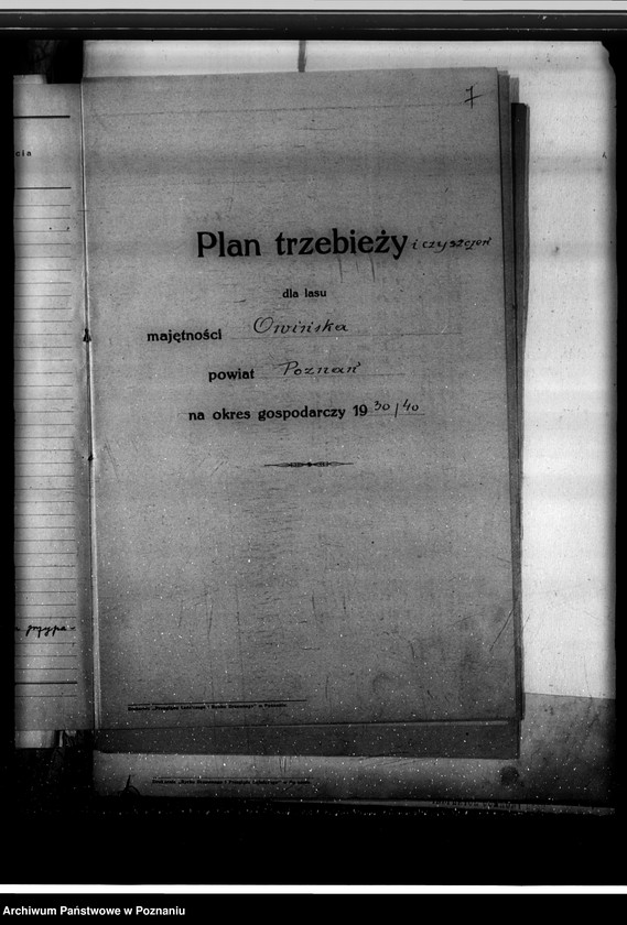 Obraz 11 z jednostki "Program urządzenia gospodarstwa leśnego lasu majętności Owińska powiat poznański"