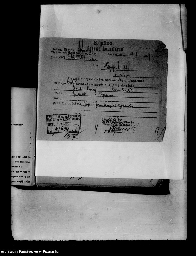 Obraz 6 z jednostki "Karol Rossa /sprawa obywatelstwa/"