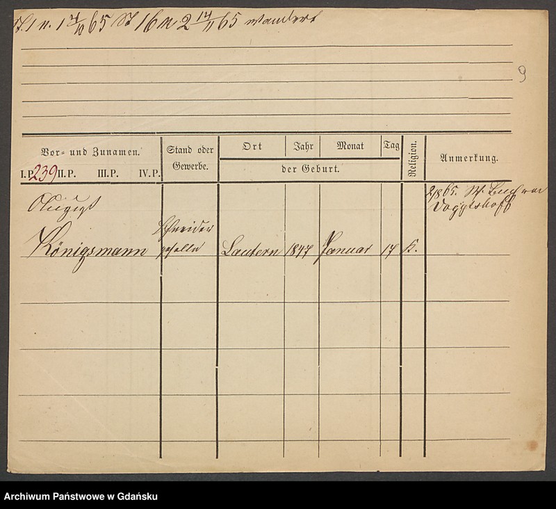 image.from.unit.number "Karty meldunkowe: Königsbeck - Koewius"