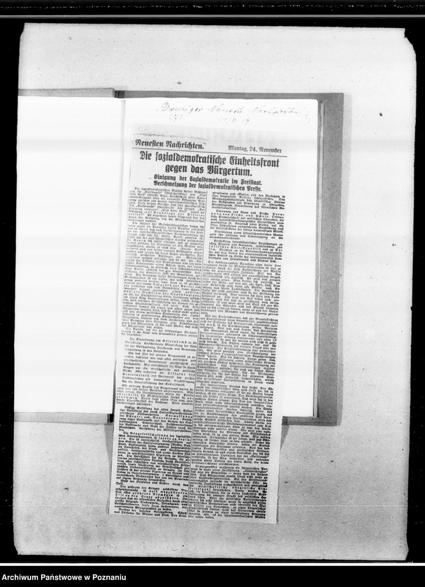 Obraz 7 z jednostki "Sprawa wolnego miasta Gdańska [wycinki prasowe z gazety "Danziger Neueste Nachrichten"]"