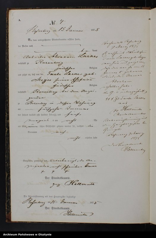 Obraz 7 z jednostki "Geburts-Neben-Register Nr 1 - 121"