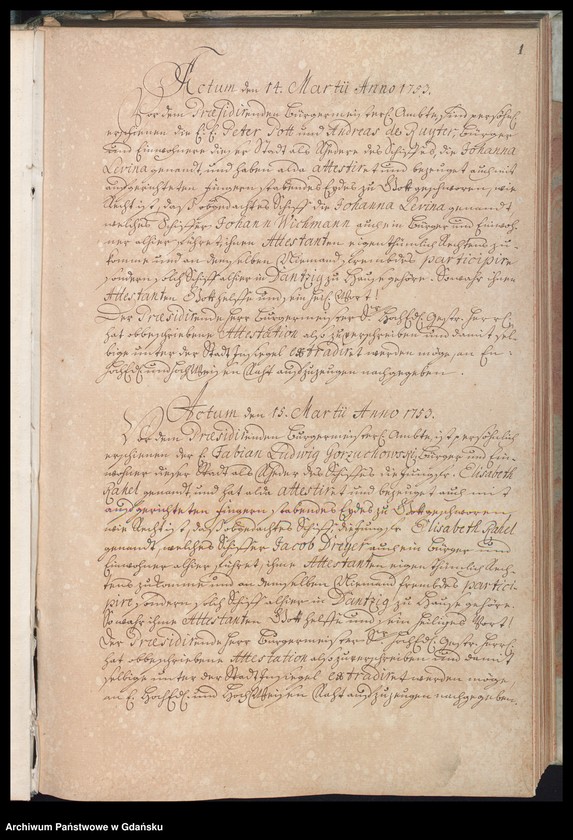 image.from.unit.number "Actum coram Officio […] Nathanaelis Godfredi Ferber Praeconsulis ac Praesidis [14.III.1753-18.III.1754] Nathanaelis Godofredi Ferber nec non Fisci Administratoris [5.VII.1753-6.XI.1753] /indeks/"