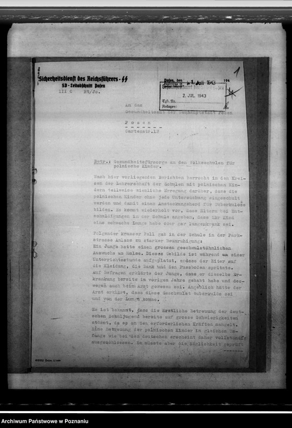 Obraz 5 z jednostki "Ärztliche Erfassung der polnischen Schulkinder"