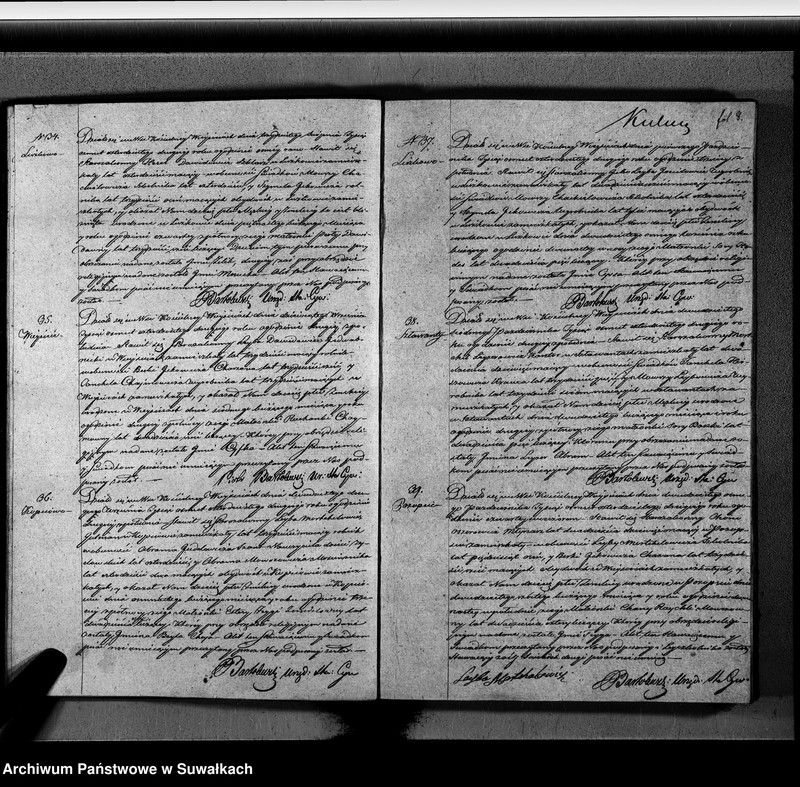 image.from.unit.number "Duplikat Aktow urodzonych, zaślubionych i Zeszłych Wyznania Mojżeszowego Okręgu Wiejsieie na Rok 1842 sporządzony"