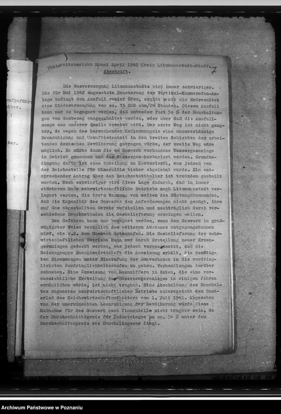 Obraz 11 z jednostki "Versorgung mit Gas. Friedensbau- Programm. Hafenanlagen. Wasserversorgung. Entwässerung. Mineralölbewirtschaftung. Gettofahrscheine"