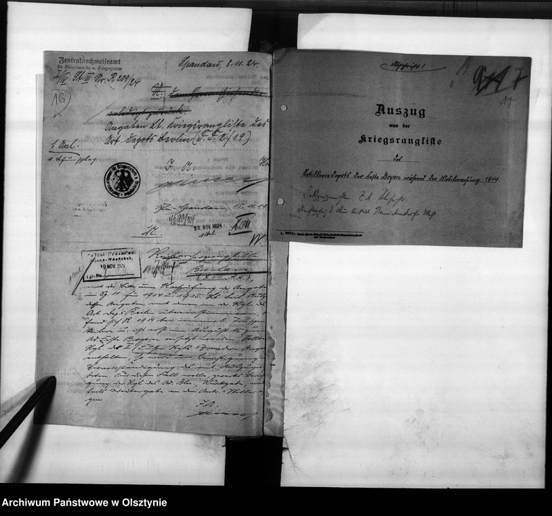 image.from.unit.number "Personal-Akten Richard Jacob Friedrich August Rump Pol. Major"