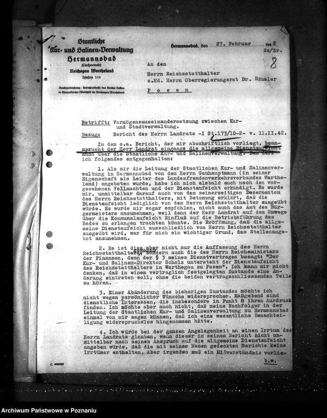 Obraz 12 z jednostki "Hermannsbad - Dienstaufsicht (Ciechocinek)"