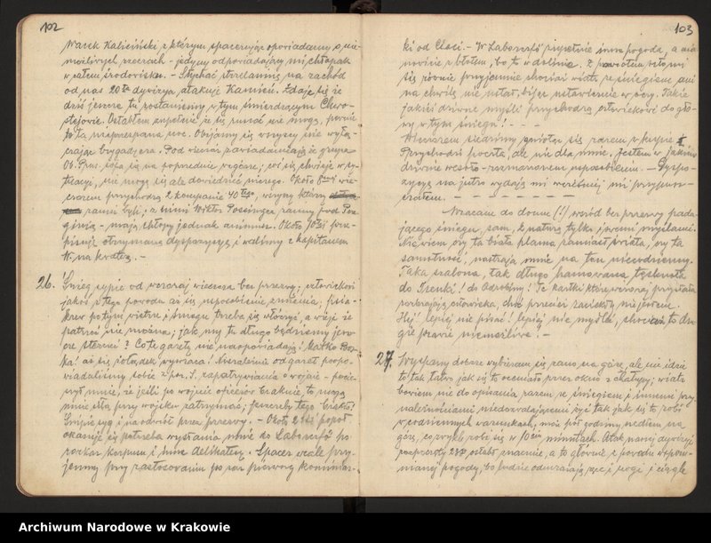 image.from.collection.number "Wydane drukiem. Edycje źródłowe materiałów archiwalnych z zasobu ANK. cz.1; Dzienniki frontowe Kazimierza Filara z lat 1915-1918.111"
