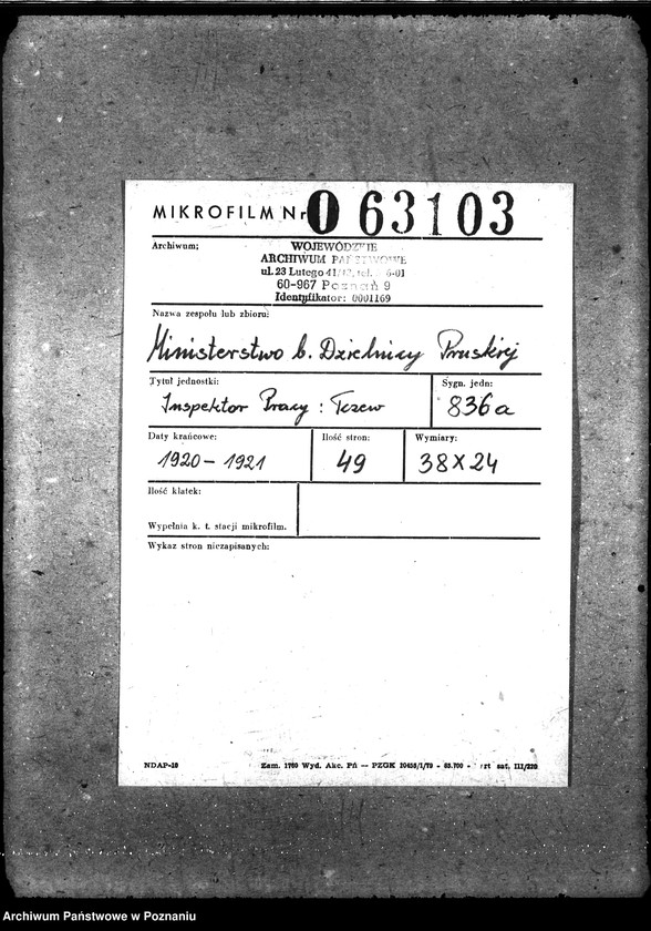 Obraz 2 z jednostki "Inspektor Pracy; Tczew"