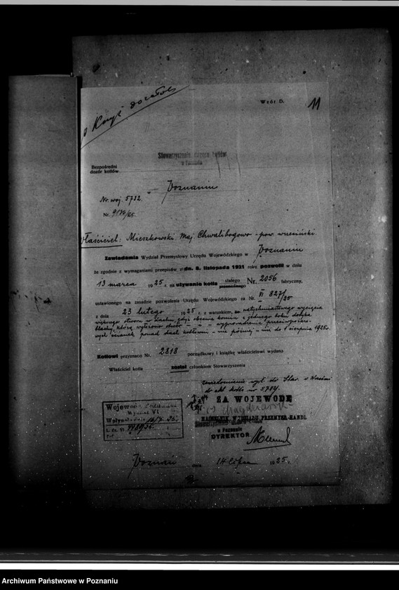 Obraz 15 z jednostki "Majętność Chwalibogowo I powiat wrzesiński własność Mieszkowskiego nr woj. kotła 5782"