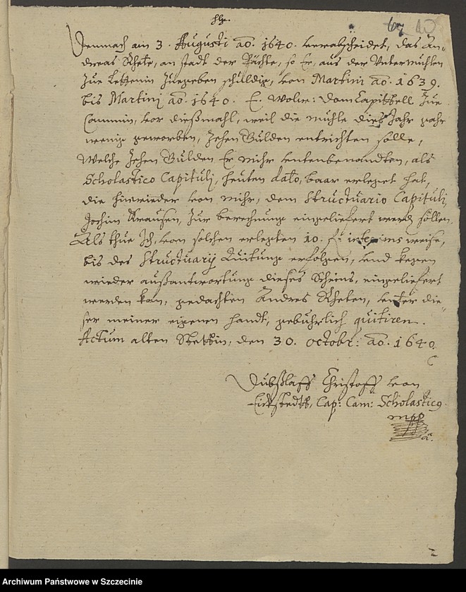 image.from.unit.number "Vizedominats-Hebungen darin Exekution in Kossin Kr. Pyritz."