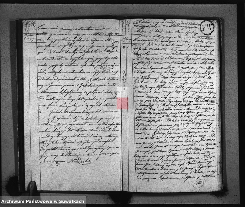image.from.unit.number "Akta Zaślubionych Gminy Filipowskiey od dnia 1-go Stycznia aż do ostatniego grudnia 1825 Roku"
