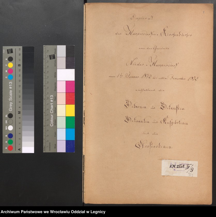 image.from.unit.number "Duplicat der Harpersdorfer Kirchenbücher von der Gemeinde Niederharpersdorf"