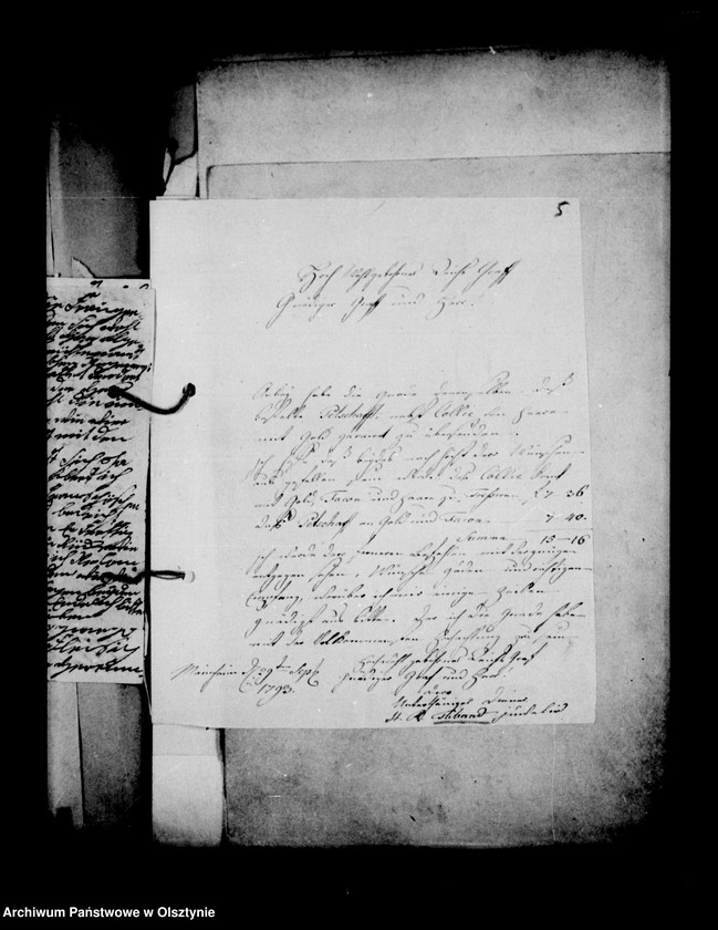 image.from.unit.number "Annexe zu den /Papiers du Camp/ enthaltend Briefe über Pferdekäufe, Juvelen usw. an Carl Fr. Gf. Lehndorff."