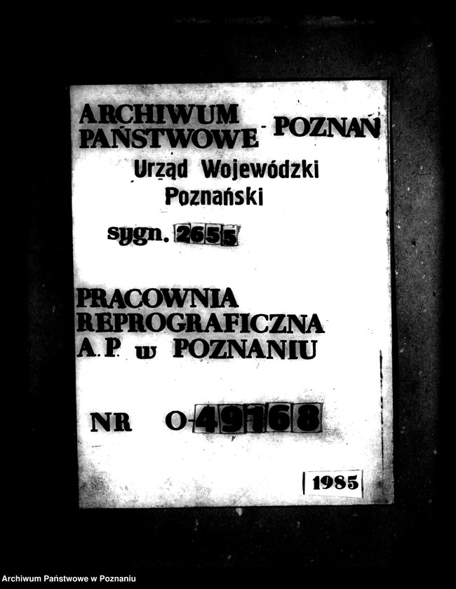 image.from.unit.number "Majątek Porażyn powiatu nowotomyskiego wyłączenie z art. 4 i 5 ustawy o wykonaniu reformy rolnej - Kazimierz Sosnowski"