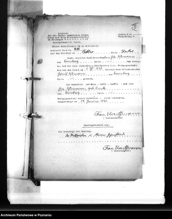 Obraz 16 z jednostki "Wykazy miejscowych Niemców, którzy zginęli w 1939 roku A - P"