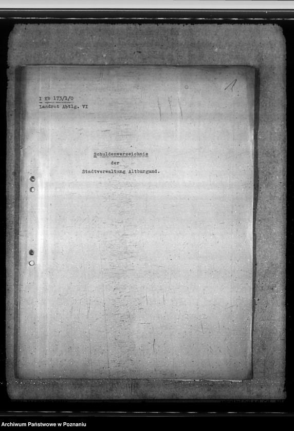 Obraz 5 z jednostki "Meldunki o długach gminnych z poszczególnych powiatów"