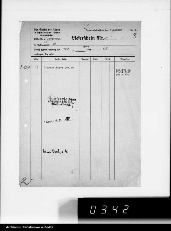 Obraz 13 z jednostki "Baluter Ring. Auslieferung [wyrobów wykonanych na zamówienia]"