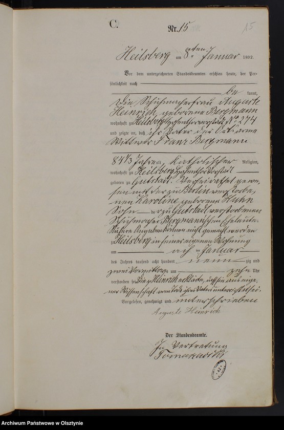 image.from.unit.number "Sterbe-Haupt-Register Nr 1 - 174"