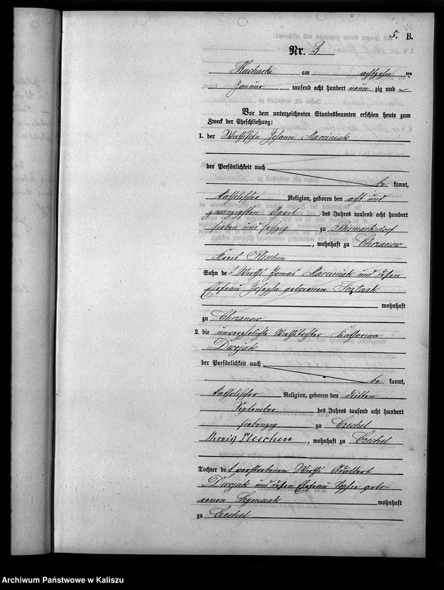 Obraz 8 z jednostki "[Księga małżeństw]"