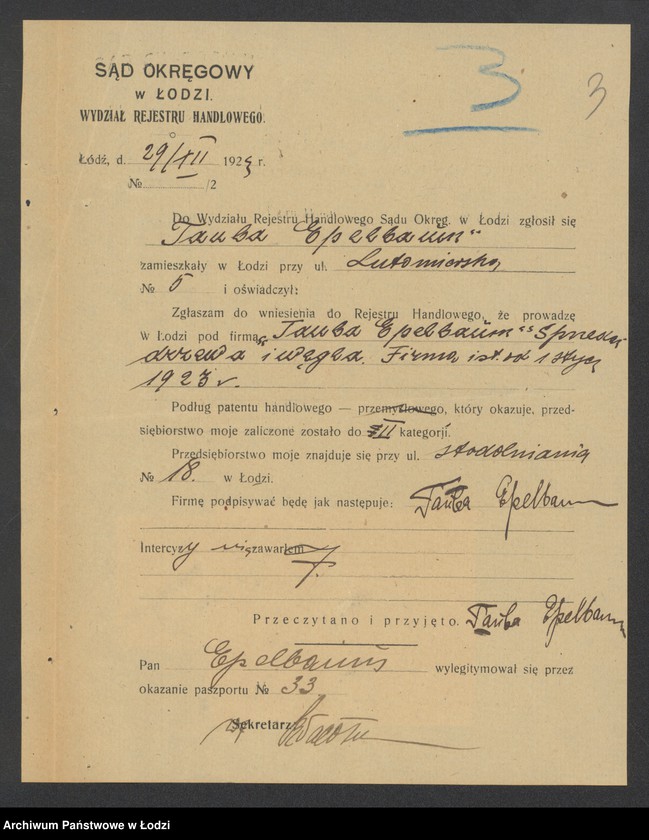 Obraz 5 z jednostki "Fauba Epelbaum – sprzedaż drzewa opałowego i kartofli"