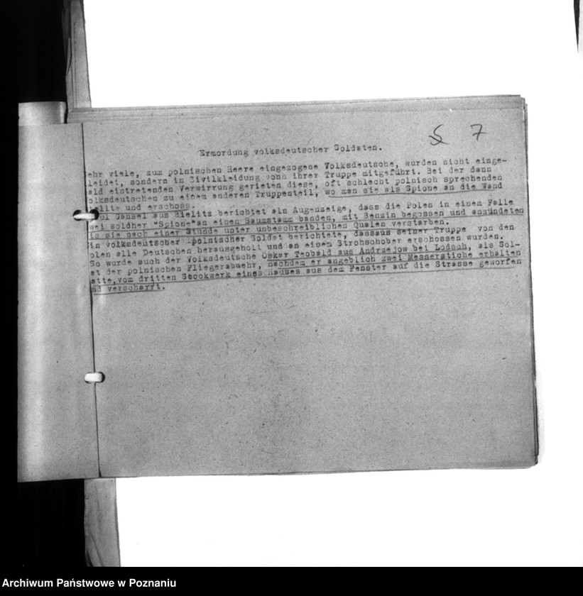 Obraz 11 z jednostki "Abschriften der Berichte über Ermordungen. Zweigstalle Litzmannstadt (Łódź)"