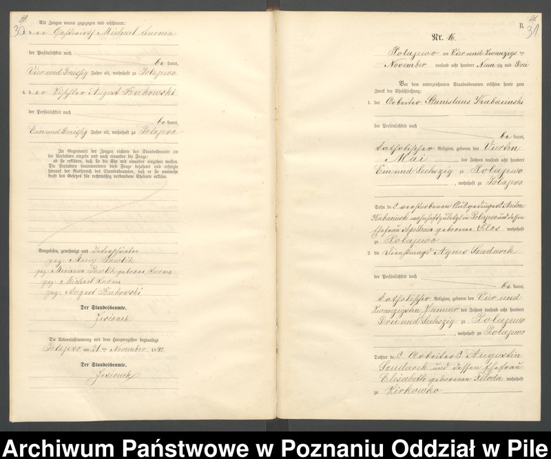 Obraz 18 z jednostki "Księga małżeństw"