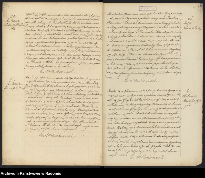 image.from.unit.number "Urząd Stanu Cywilnego w Głowaczowie Akta urodzeń, małżeństw, zgonów 1918 rok"