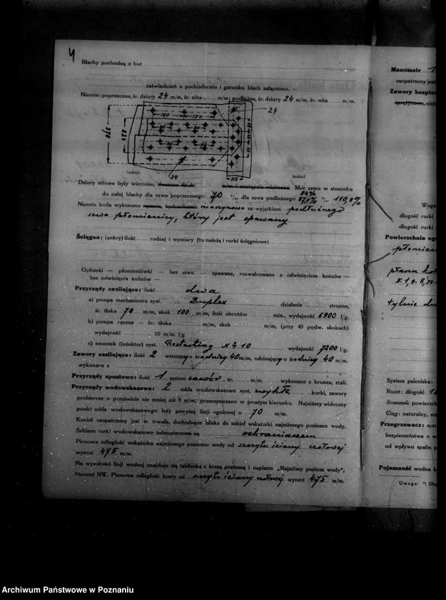 Obraz 8 z jednostki "Gorzelnia parowa dr Wizy majętność Sędziwy powiat szamotulski nr woj. kotła 1371"