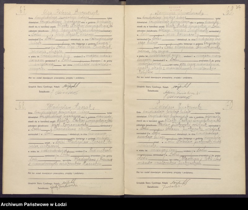 Obraz 20 z jednostki "Akta zgonów"