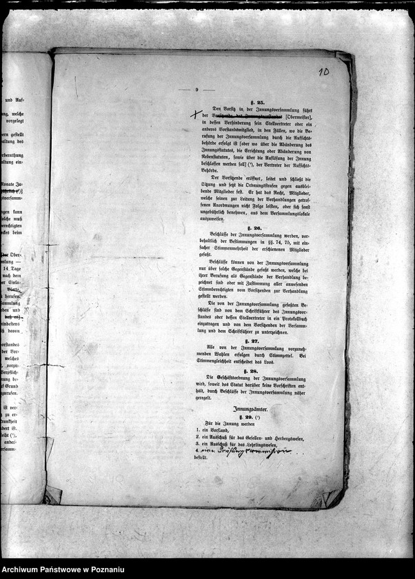 Obraz 13 z jednostki "Entwurf eines Innungs-Statuts auf Grund des Reichs-Gesetzes vom 18. Juli 1881"